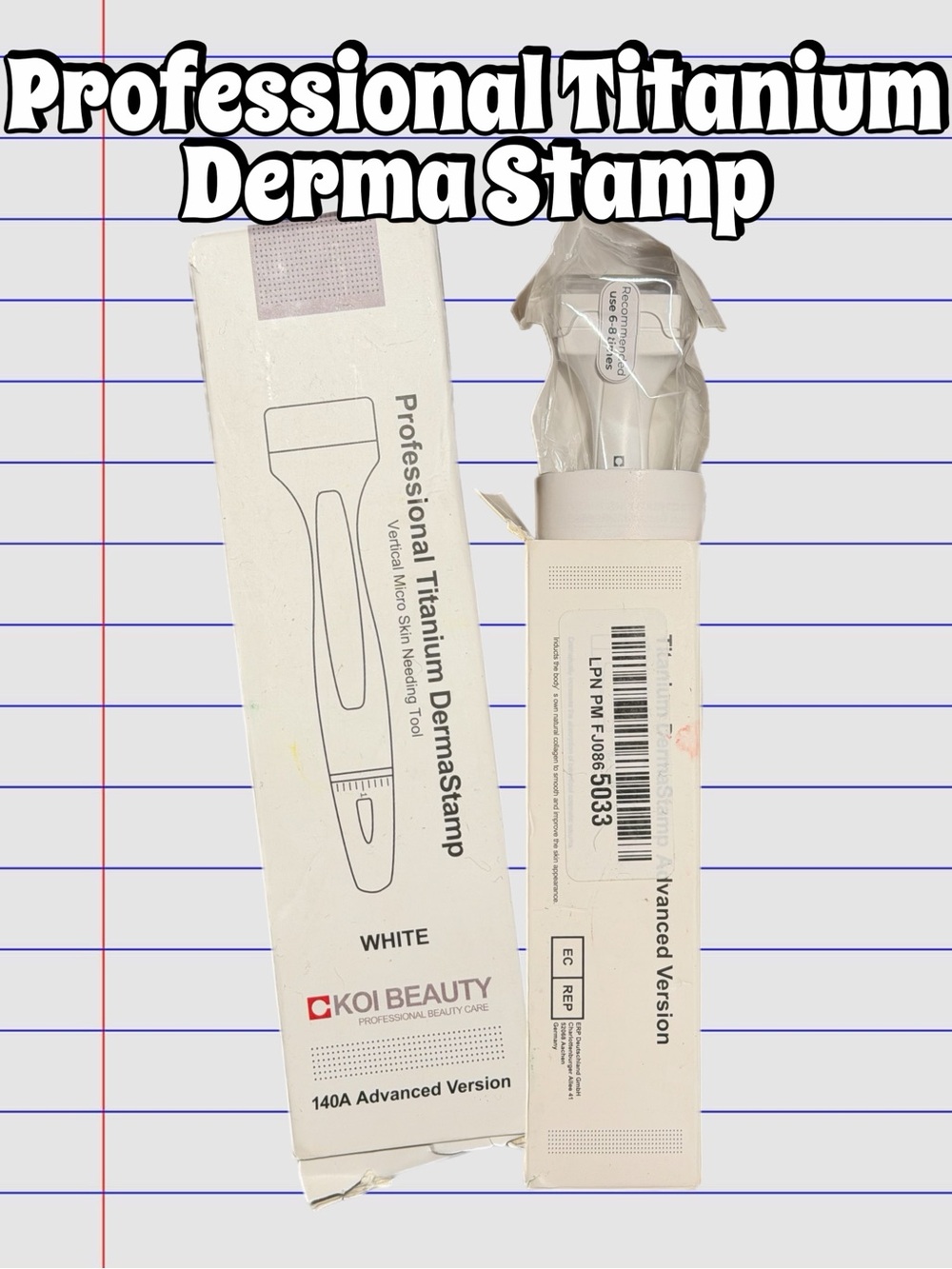 Koi Beauty Professional Titanium Derma Stamp - White